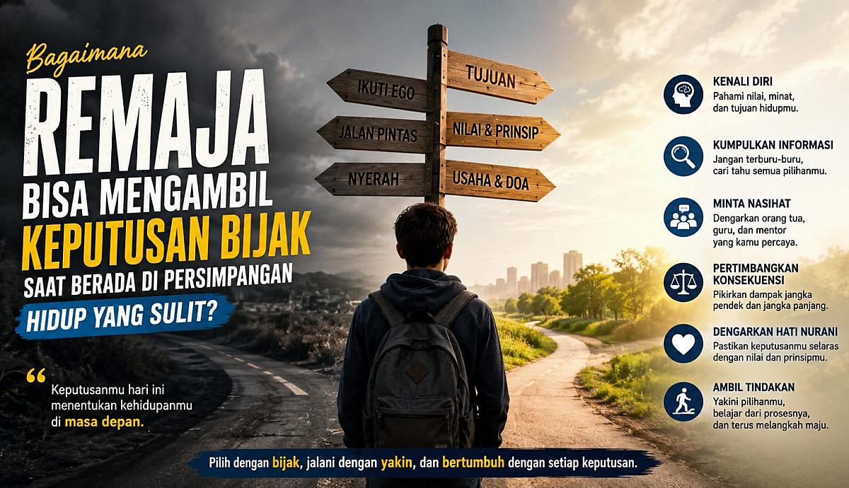 Bagaimana Remaja Bisa Mengambil Keputusan Bijak Saat Berada di Persimpangan Hidup yang Sulit?