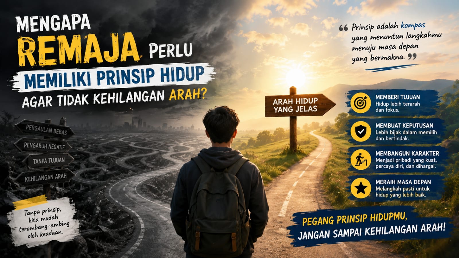 Mengapa Remaja Perlu Memiliki Prinsip Hidup agar Tidak Kehilangan Arah?