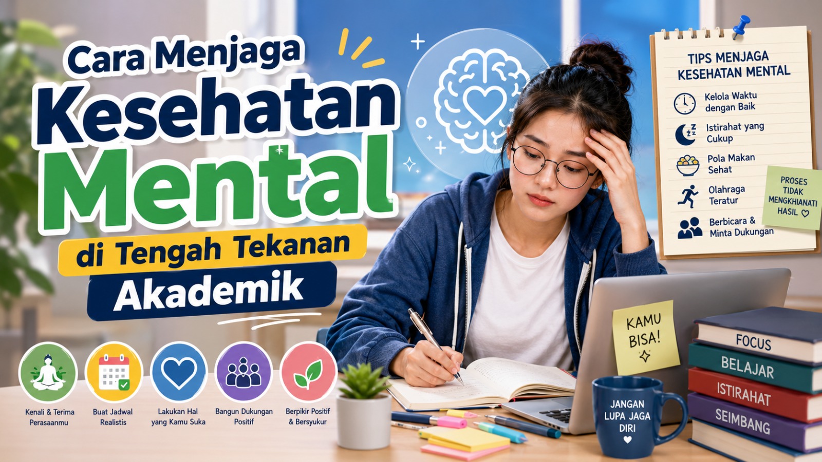 Cara Menjaga Kesehatan Mental di Tengah Tekanan Akademik