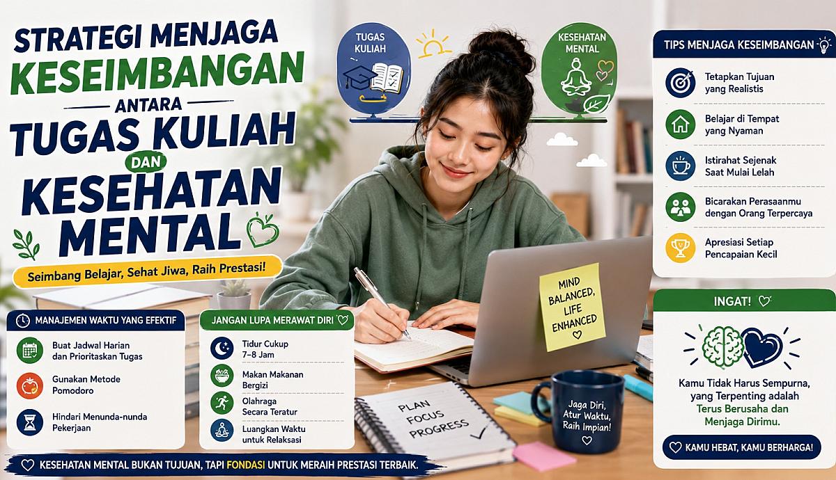 Strategi Menjaga Keseimbangan antara Tugas Kuliah dan Kesehatan Mental