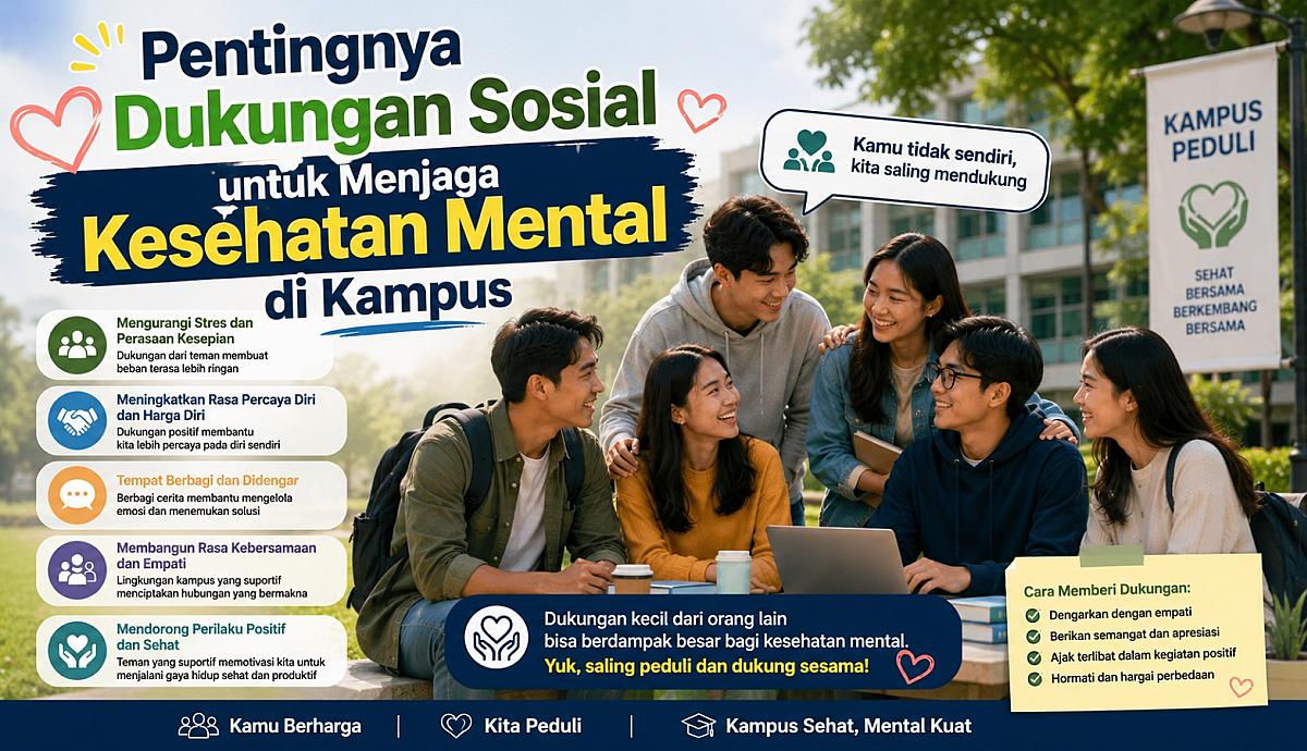 Pentingnya Dukungan Sosial untuk Menjaga Kesehatan Mental di Kampus