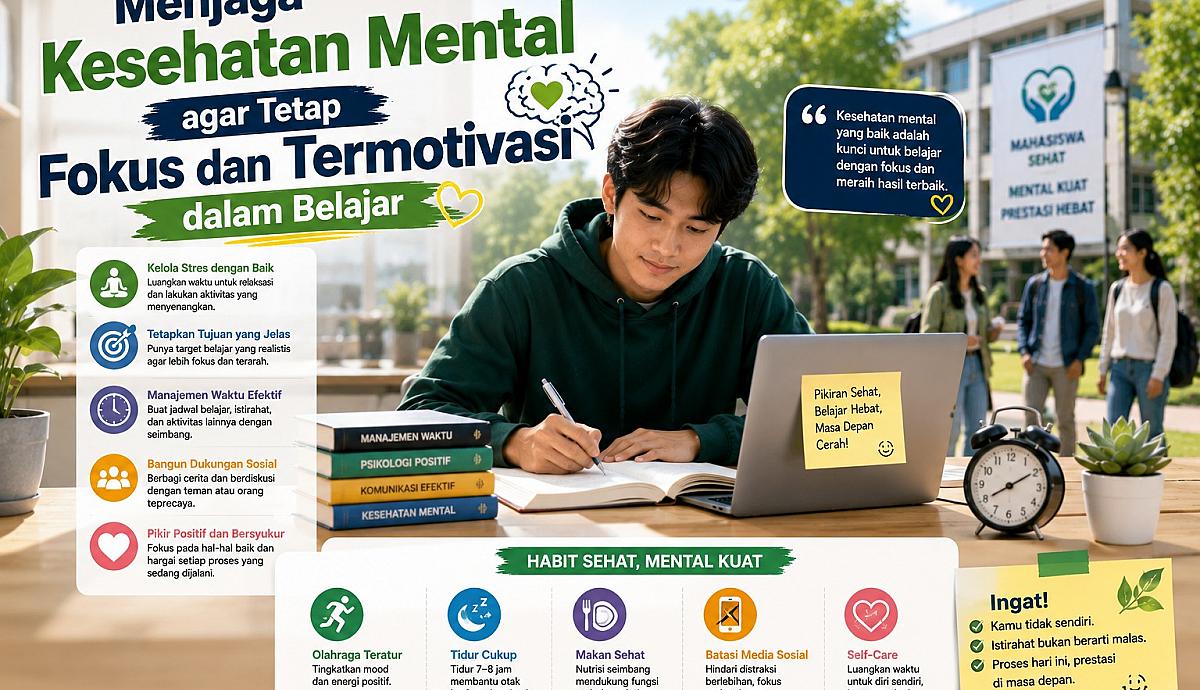 Menjaga Kesehatan Mental agar Tetap Fokus dan Termotivasi dalam Belajar