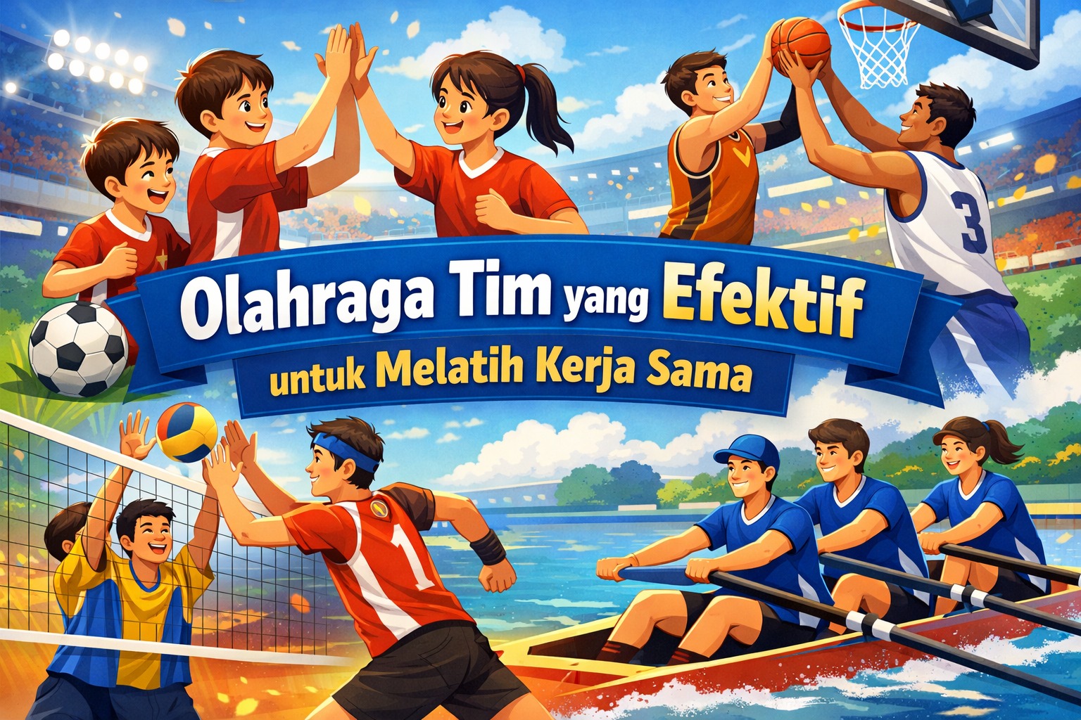 Olahraga Tim yang Efektif untuk Melatih Kerja Sama