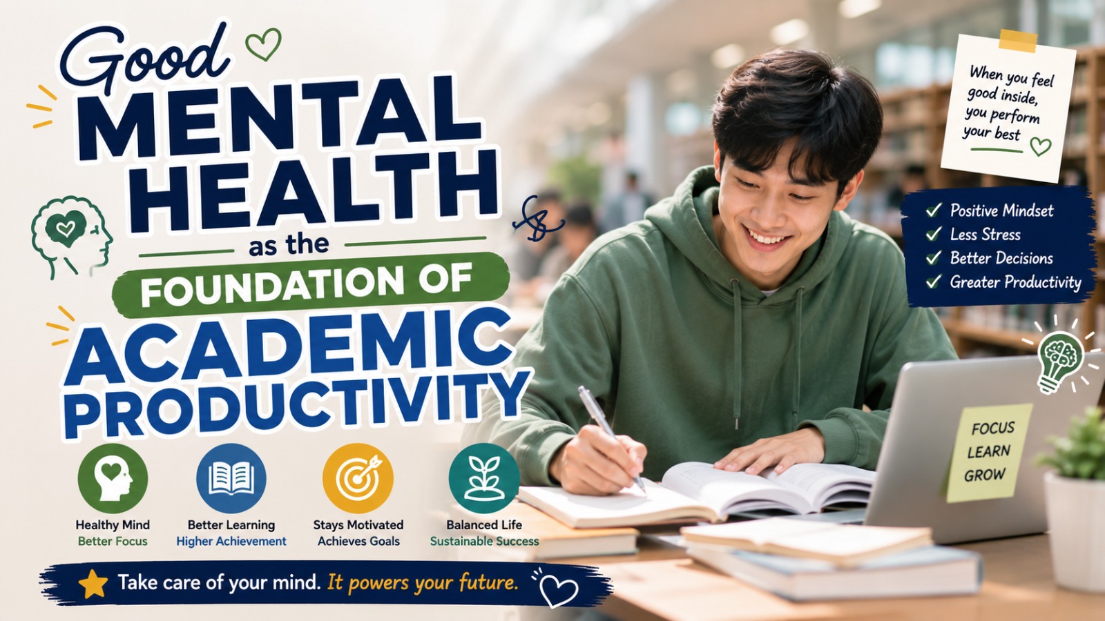 Good Mental Health as the Foundation of Academic Productivity