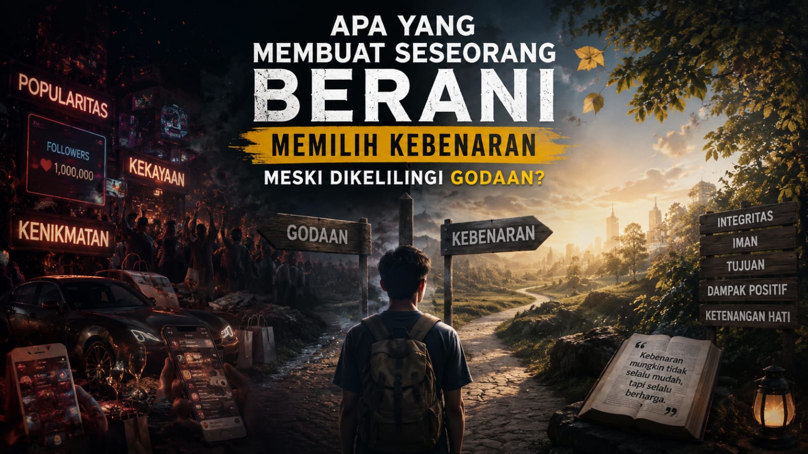 Apa yang Membuat Seseorang Berani Memilih Kebenaran Meski Dikelilingi Godaan?