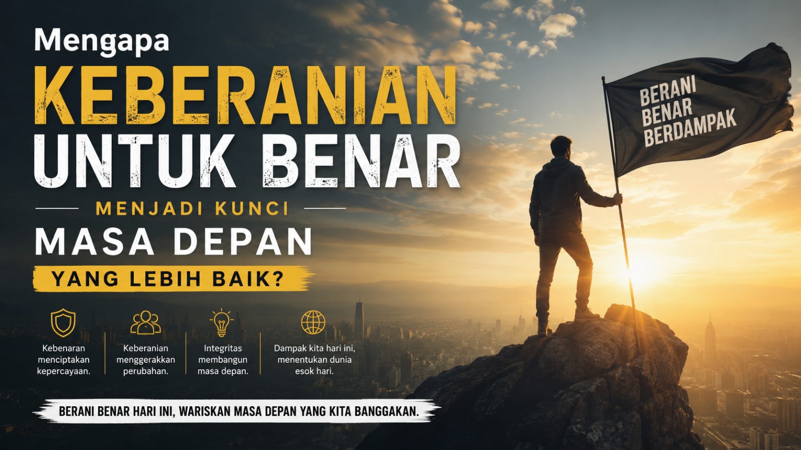 Mengapa Keberanian untuk Benar Menjadi Kunci Masa Depan yang Lebih Baik?
