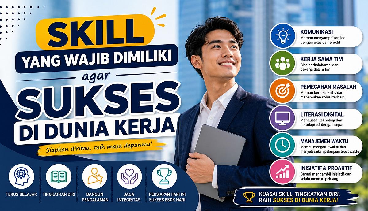 Skill yang Wajib Dimiliki agar Sukses di Dunia Kerja