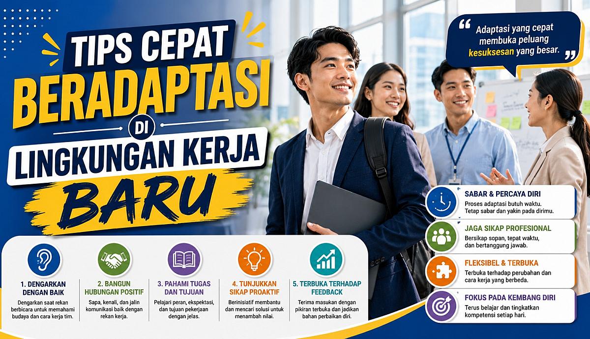 Tips Cepat Beradaptasi di Lingkungan Kerja Baru