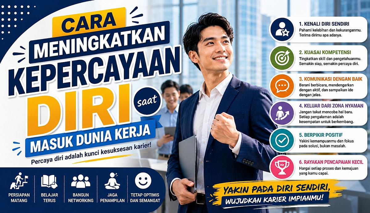 Cara Meningkatkan Kepercayaan Diri saat Masuk Dunia Kerja