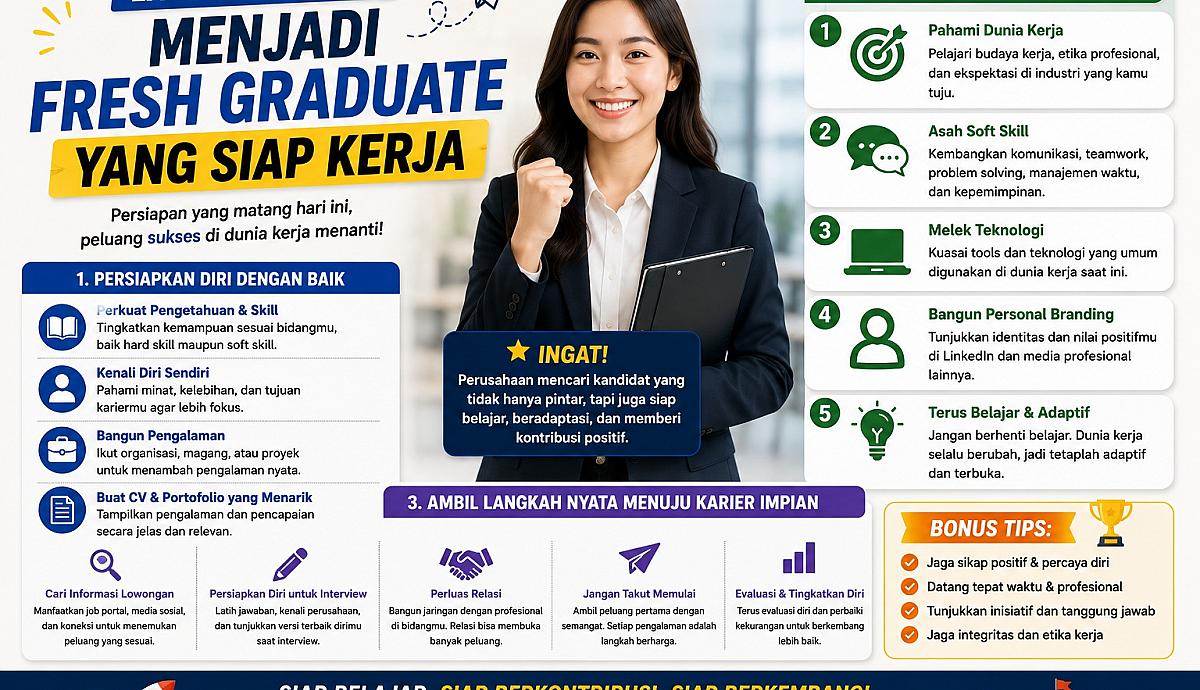 Langkah Mudah Menjadi Fresh Graduate yang Siap Kerja