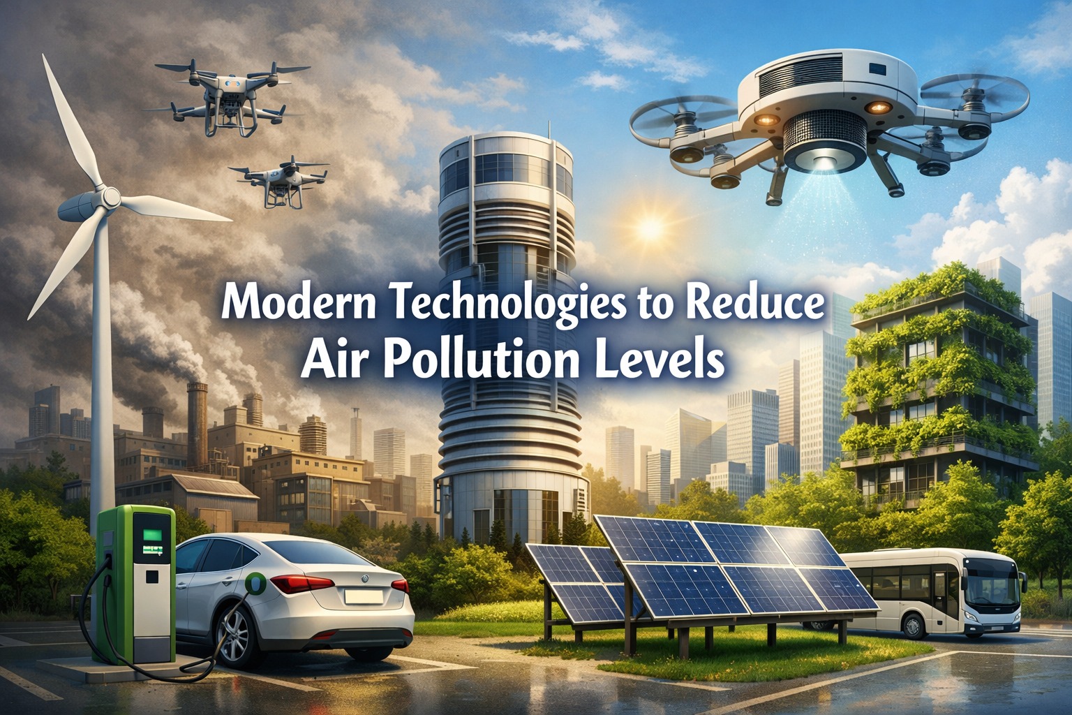 Modern Technologies to Reduce Air Pollution Levels
