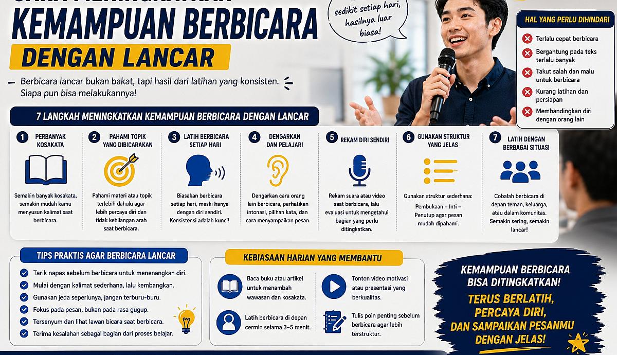 Cara Meningkatkan Kemampuan Berbicara dengan Lancar