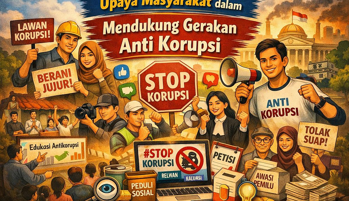 Upaya Masyarakat dalam Mendukung Gerakan Anti Korupsi
