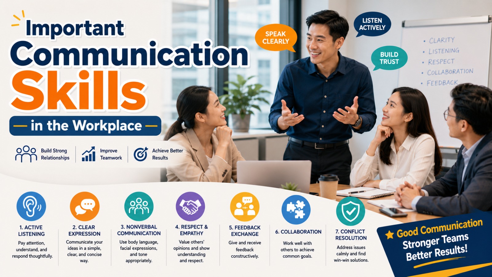 Important Communication Skills in the Workplace