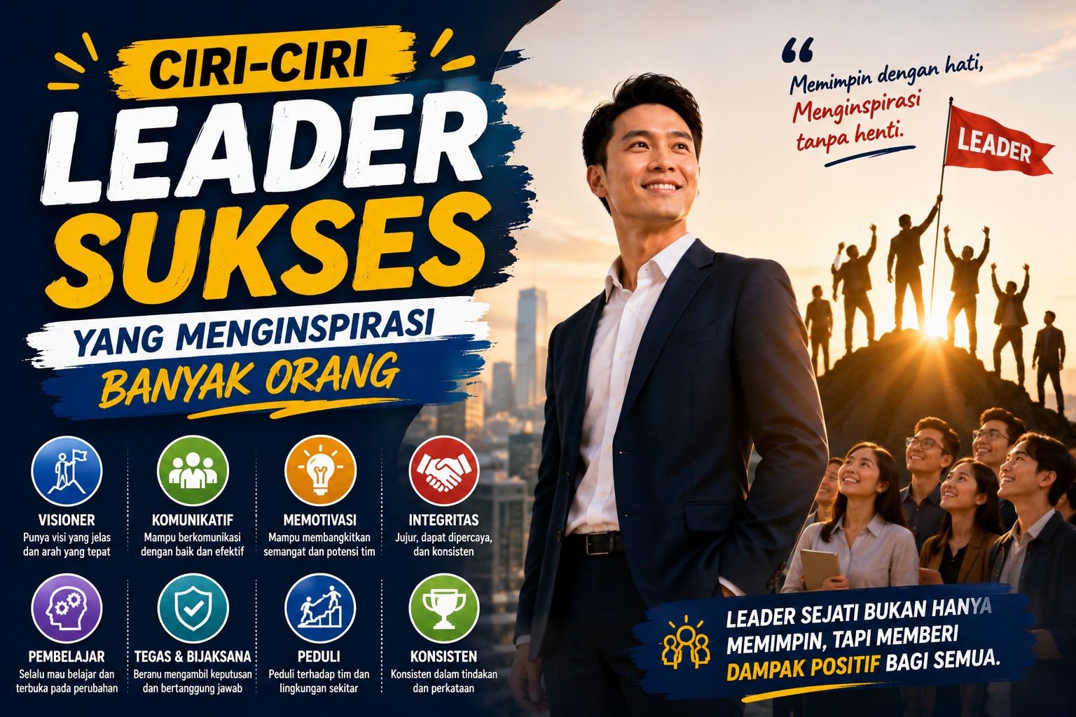 Ciri-Ciri Leader Sukses yang Menginspirasi Banyak Orang