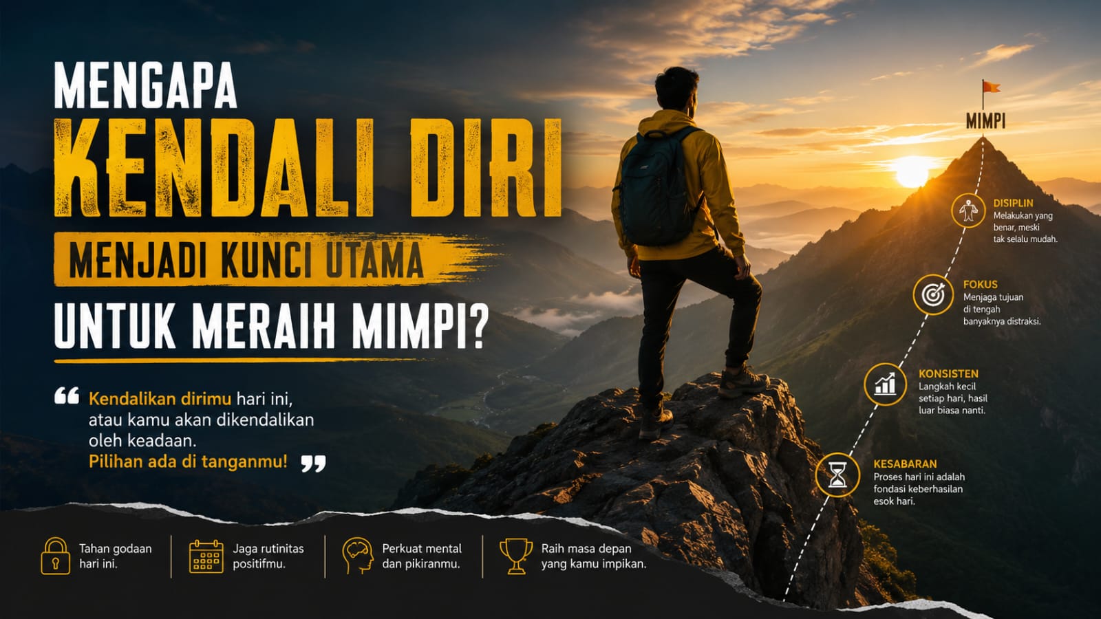 Mengapa Kendali Diri Menjadi Kunci Utama untuk Meraih Mimpi?
