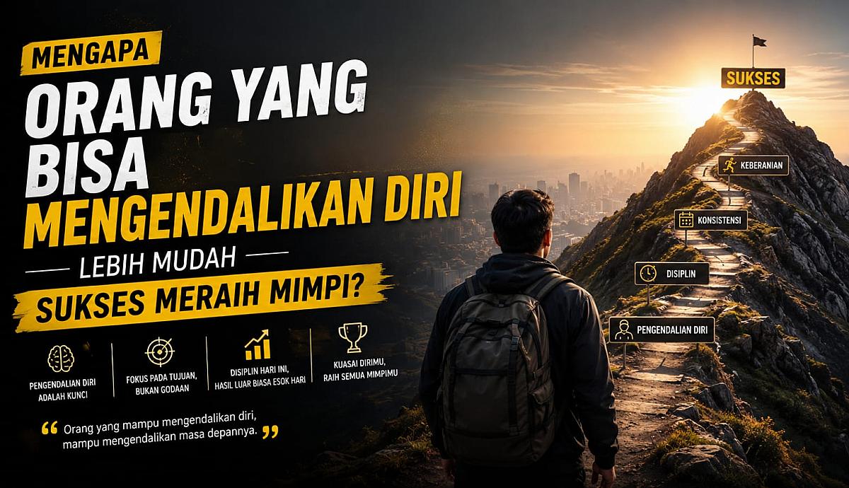 Mengapa Orang yang Bisa Mengendalikan Diri Lebih Mudah Sukses Meraih Mimpi?