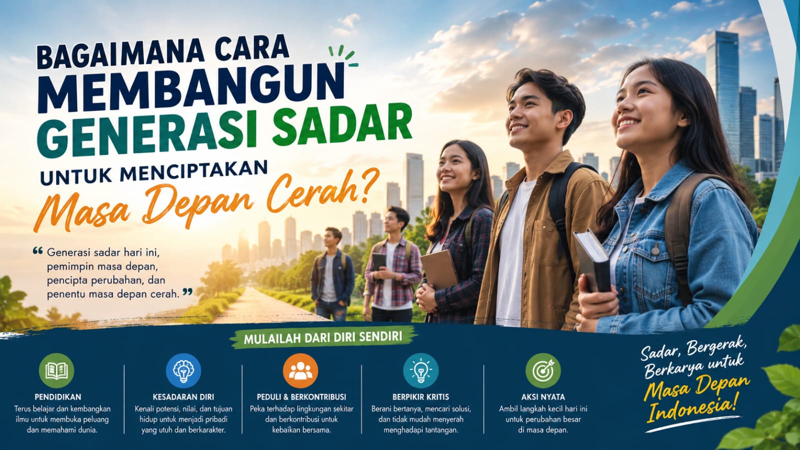 Bagaimana Cara Membangun Generasi Sadar untuk Menciptakan Masa Depan Cerah?