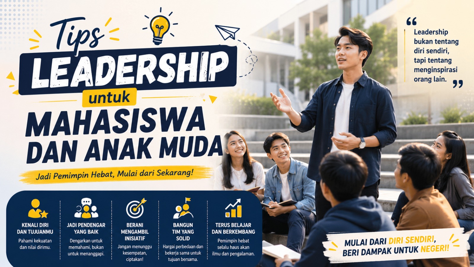 Tips Leadership untuk Mahasiswa dan Anak Muda