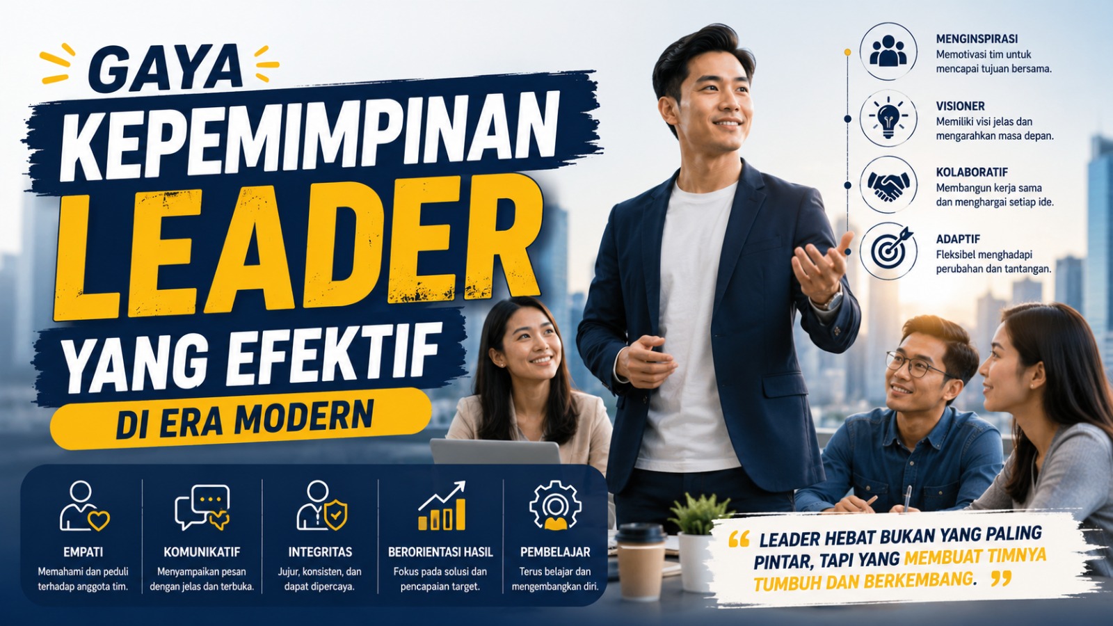 Gaya Kepemimpinan Leader yang Efektif di Era Modern