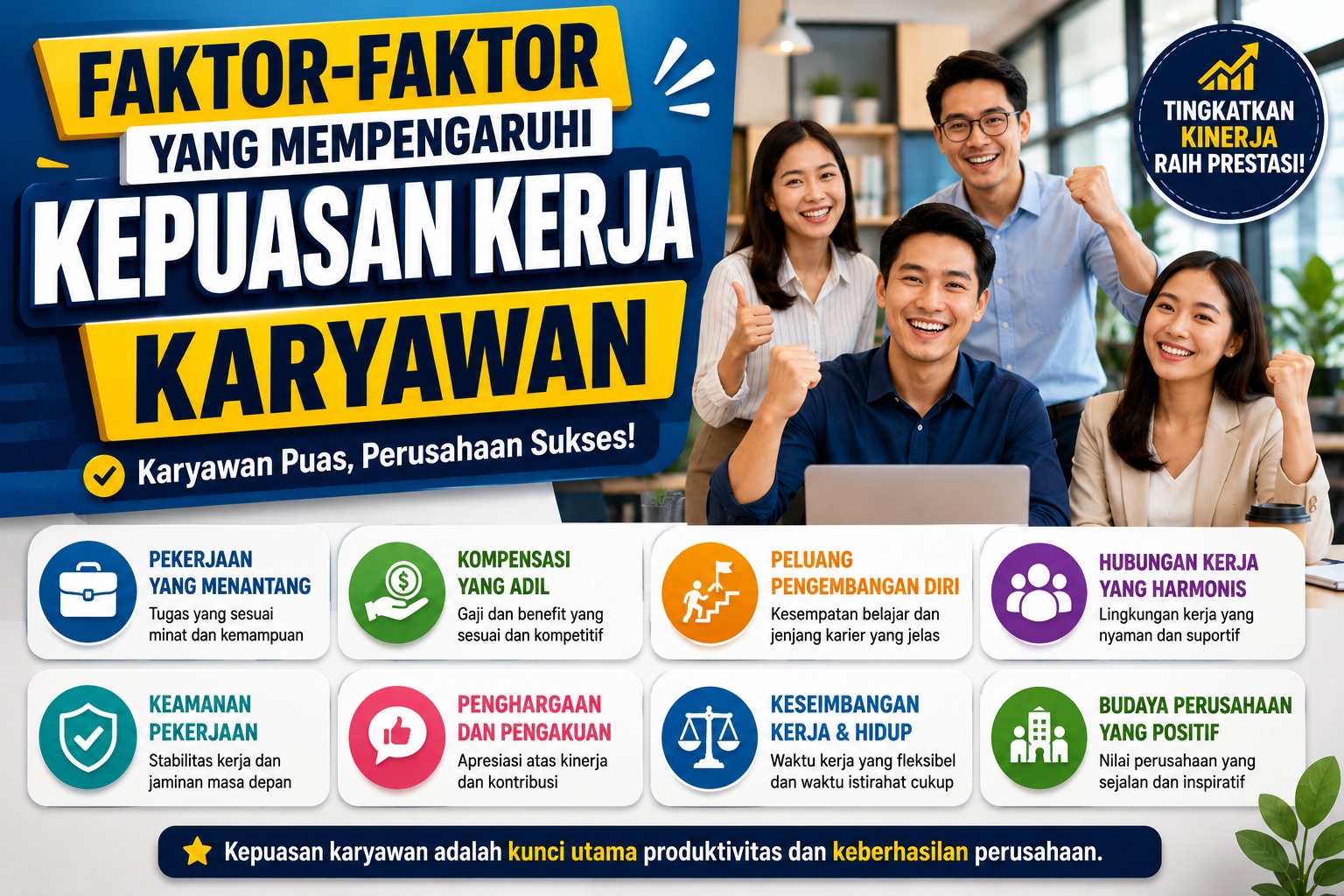 Faktor-Faktor yang Mempengaruhi Kepuasan Kerja Karyawan