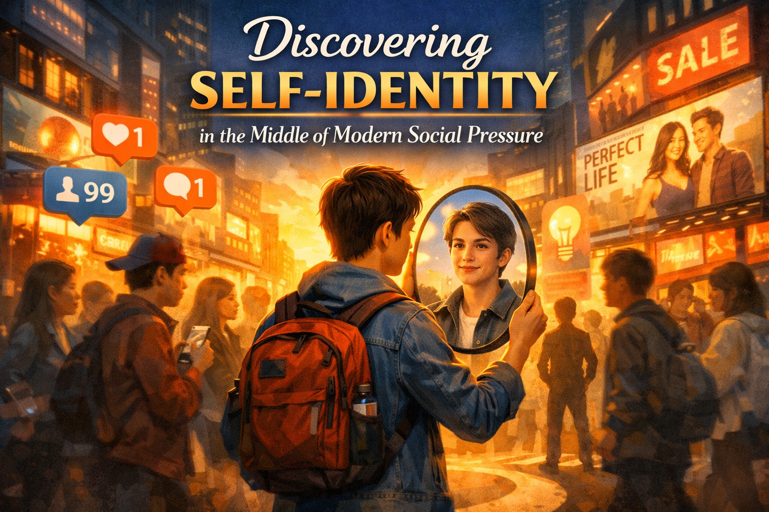 Discovering Self-Identity in the Middle of Modern Social Pressure