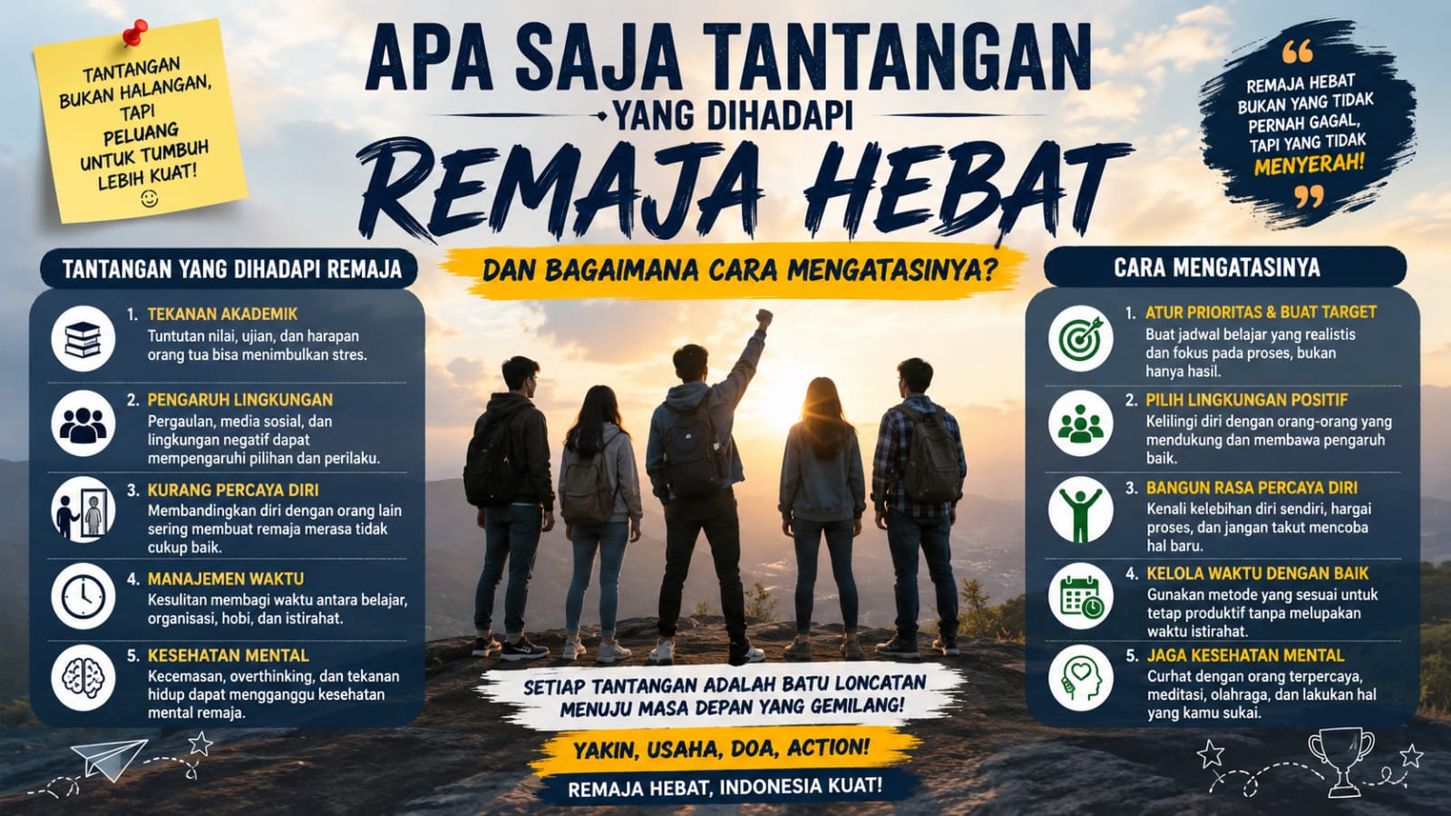 Apa Saja Tantangan yang Dihadapi Remaja Hebat dan Bagaimana Cara Mengatasinya?