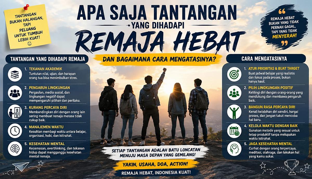 Apa Saja Tantangan yang Dihadapi Remaja Hebat dan Bagaimana Cara Mengatasinya?