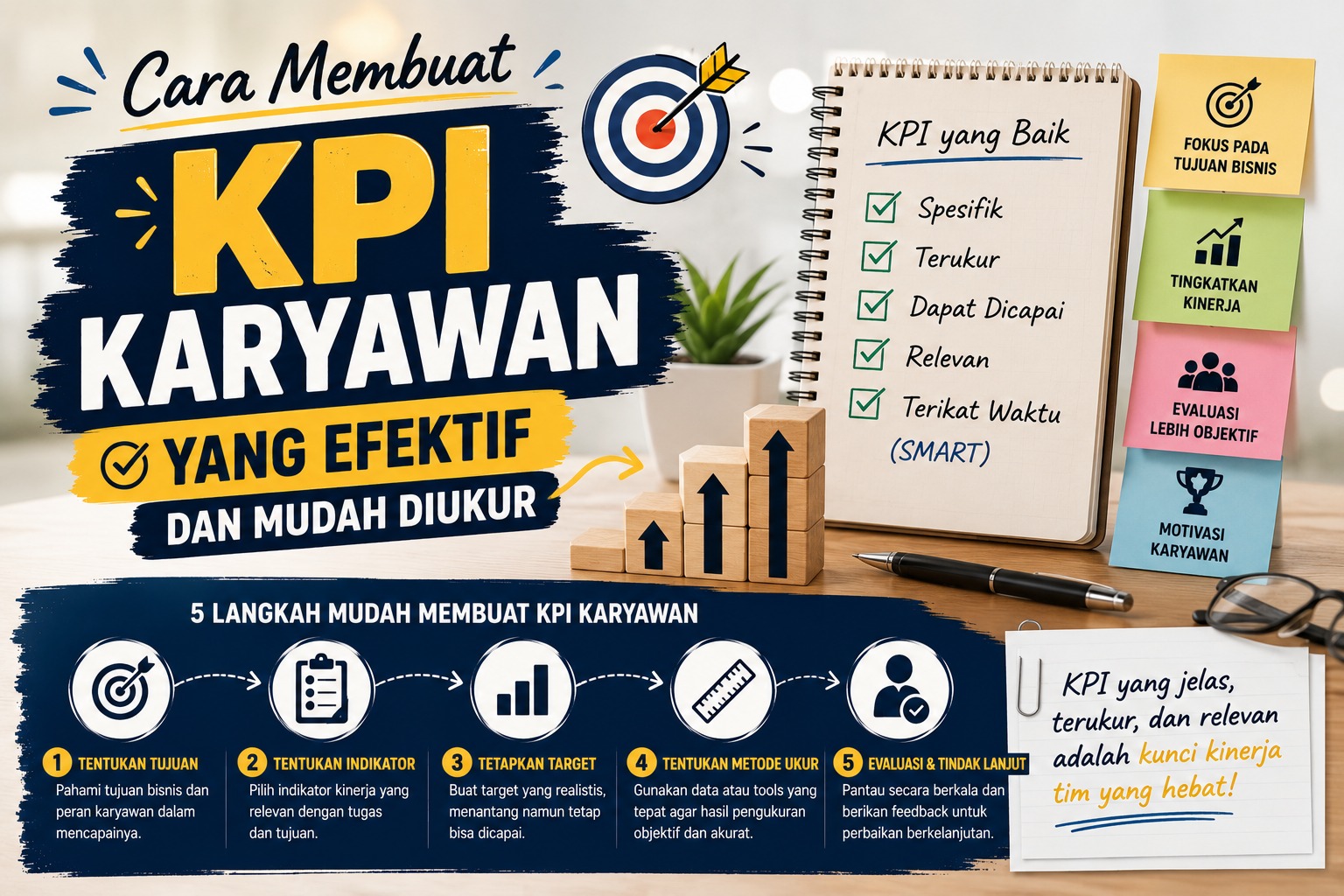Cara Membuat KPI Karyawan yang Efektif dan Mudah Diukur