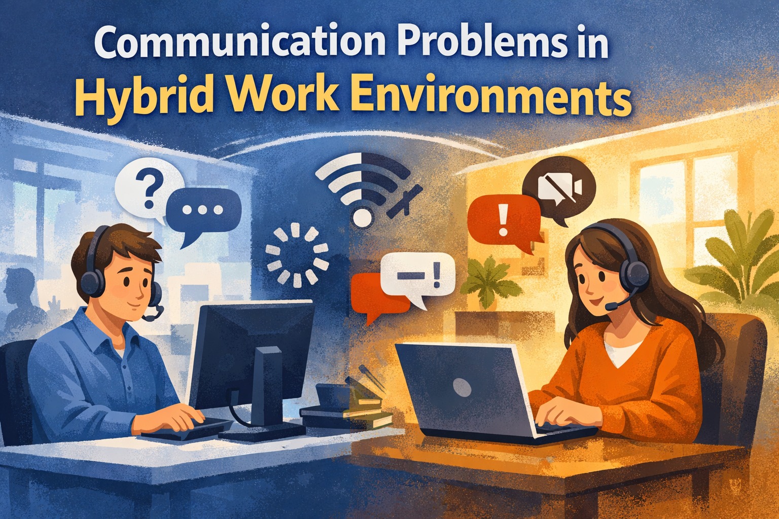 Communication Problems in Hybrid Work Environments