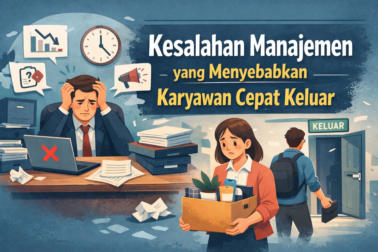 Kesalahan Manajemen yang Menyebabkan Karyawan Cepat Keluar