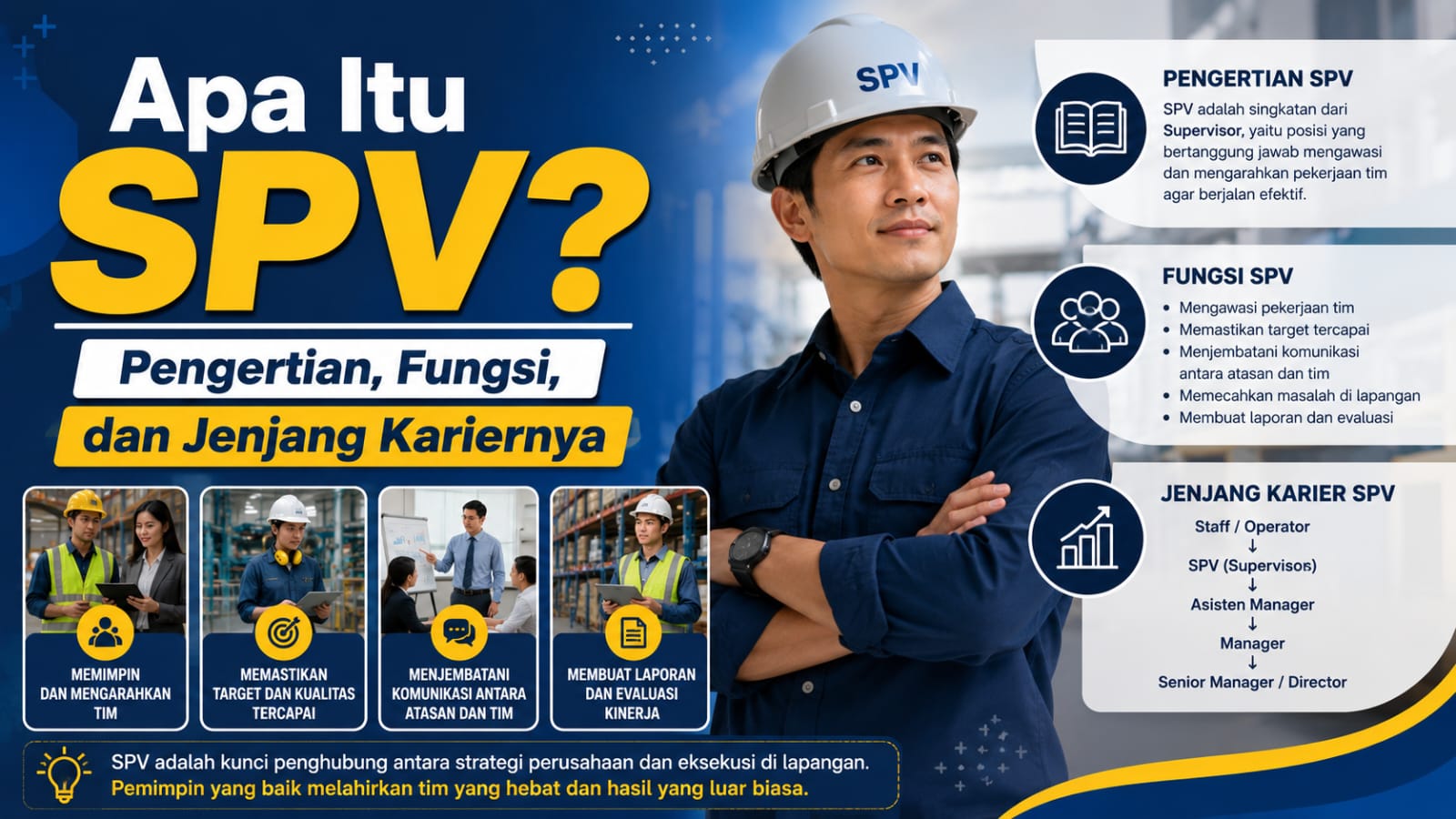 Apa Itu SPV? Pengertian, Fungsi, dan Jenjang Kariernya