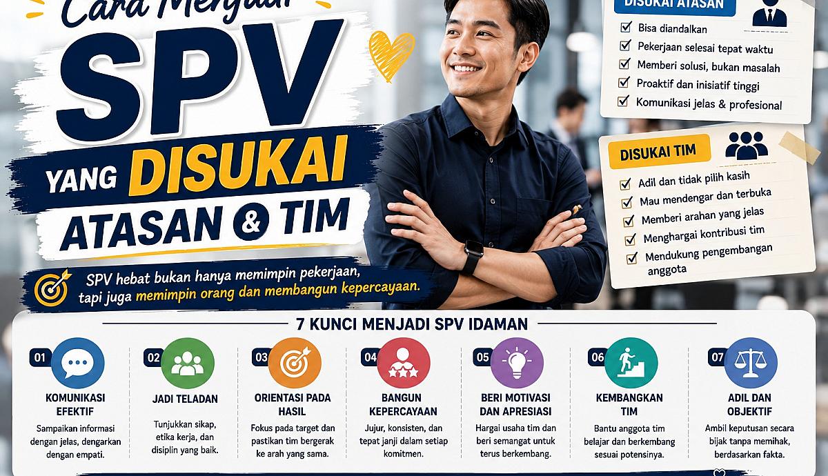 Cara Menjadi SPV yang Disukai Atasan dan Tim