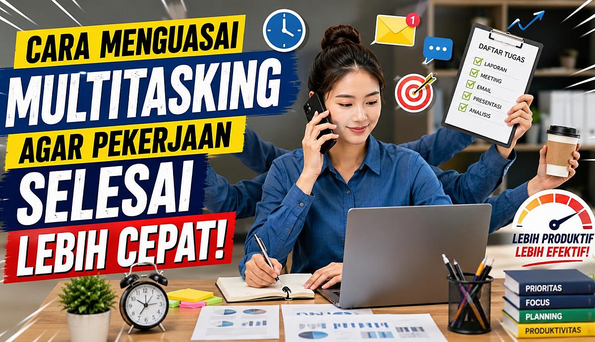 Cara Menguasai Multitasking agar Pekerjaan Selesai Lebih Cepat