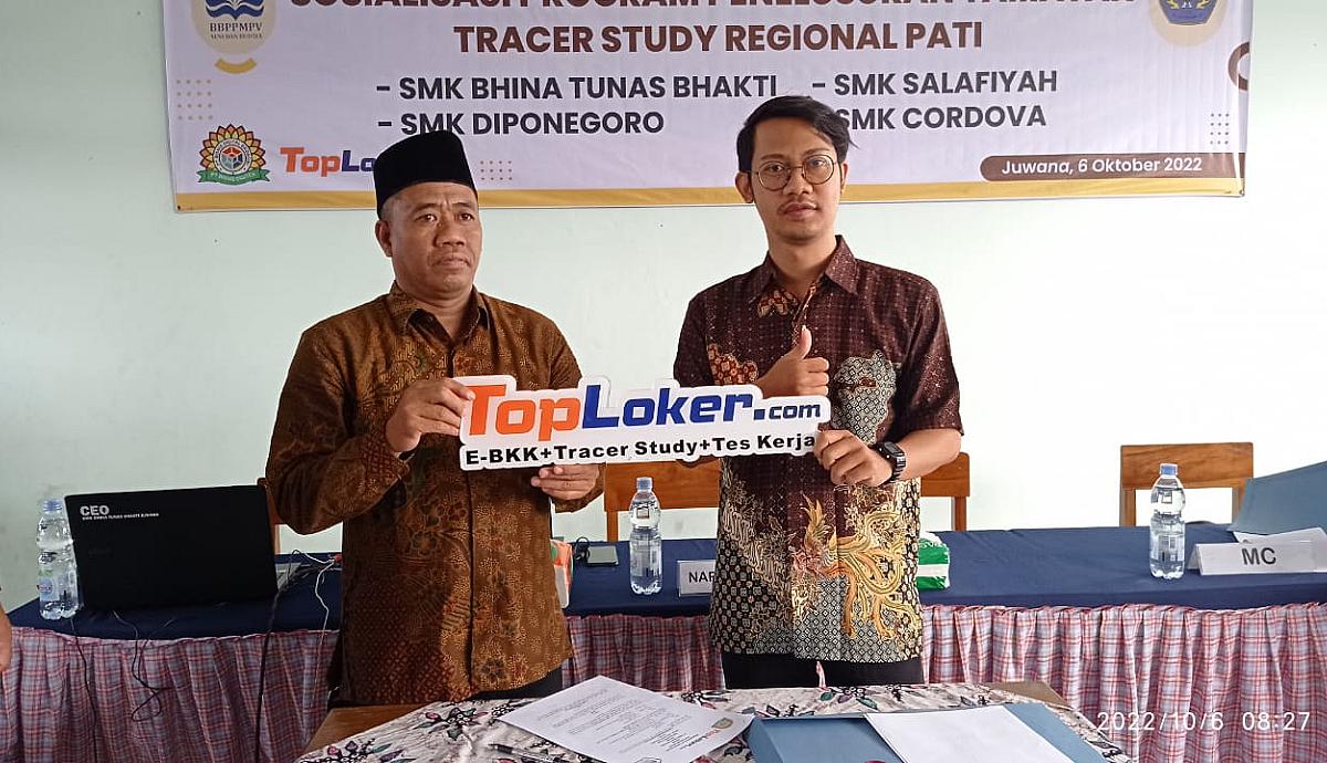 MoU TopLoker.com &amp; SMK Diponegoro Juwana, Kerja Sama Penyaluran Informasi Loker Lulusan SMK