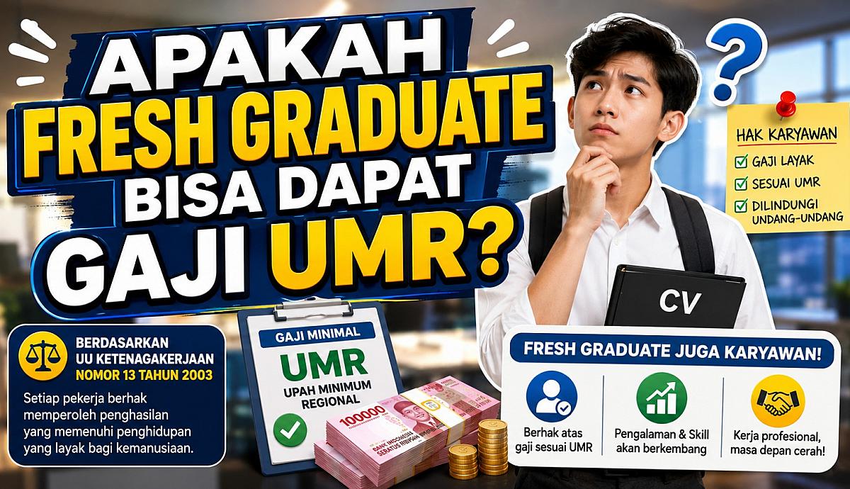 APAKAH FRESH GRADUATE BISA DAPAT GAJI UMR?