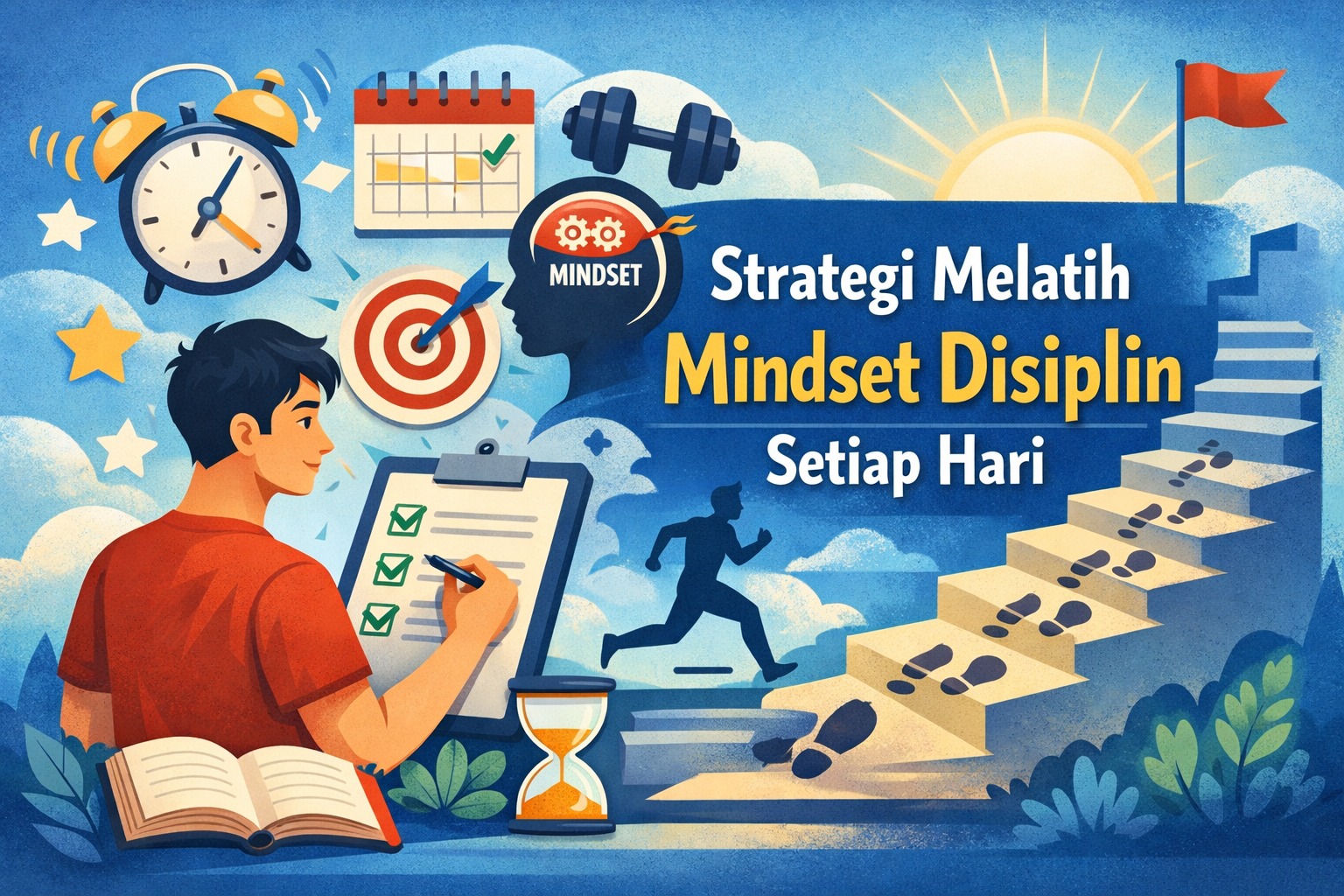 Strategi Melatih Mindset Disiplin Setiap Hari
