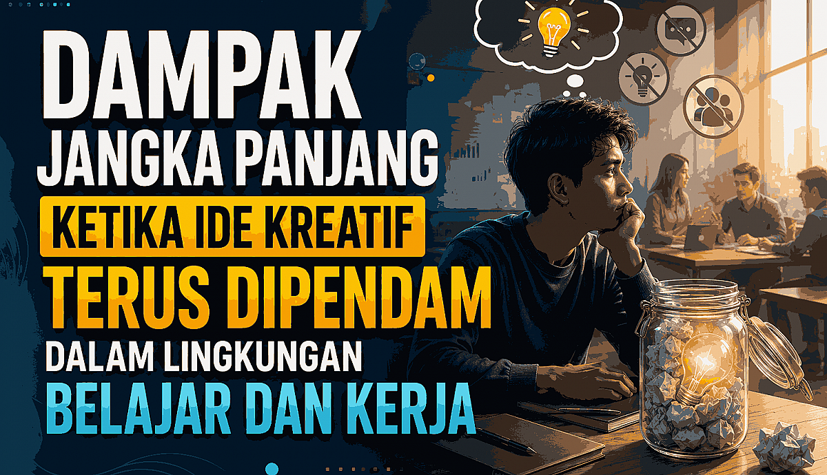 Dampak Jangka Panjang Ketika Ide Kreatif Terus Dipendam Dalam Lingkungan Belajar Dan Kerja