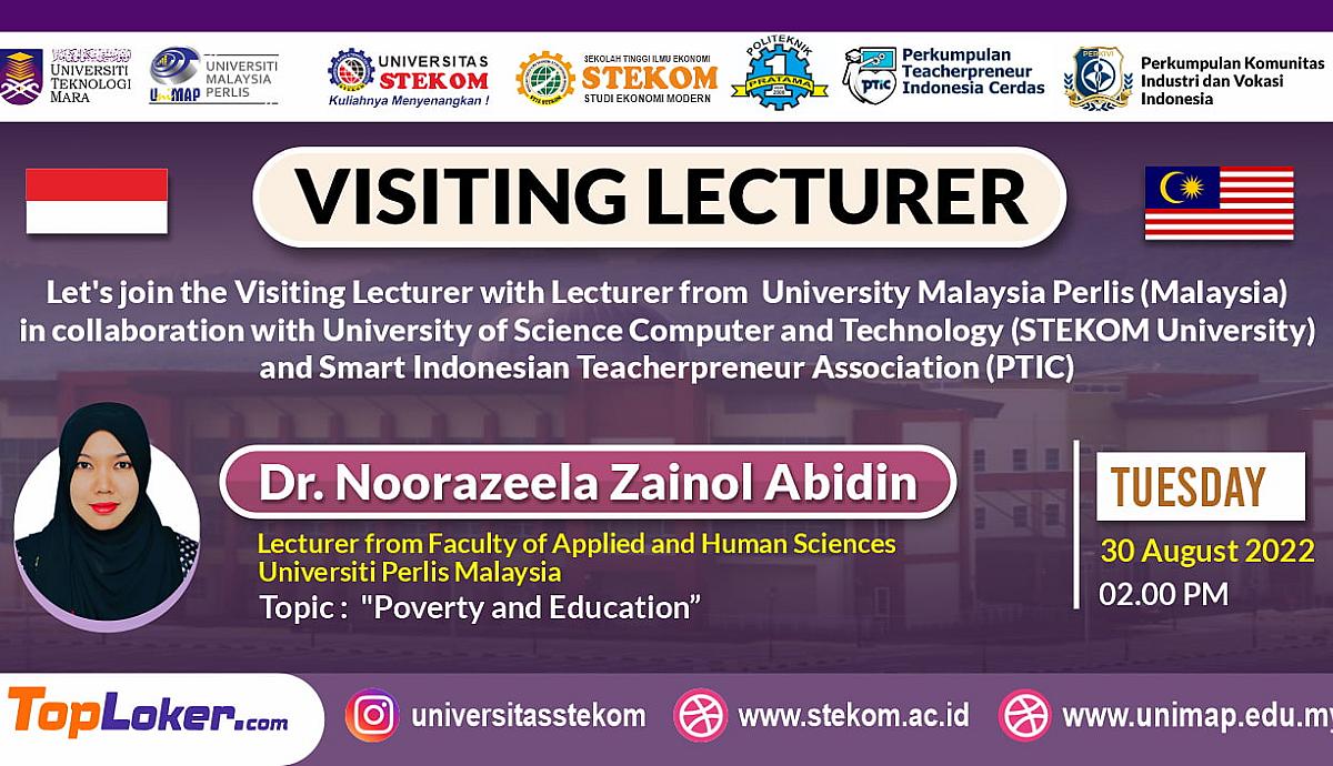 VISITING LECTURE  Poverty and Education.