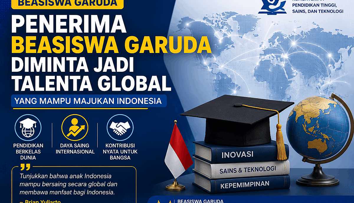 Penerima Beasiswa Garuda Diminta Jadi Talenta Global yang Mampu Majukan Indonesia