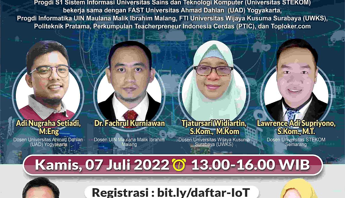 WEBINAR NASIONAL ''Manfaat IoT untuk Sistem Informasi''