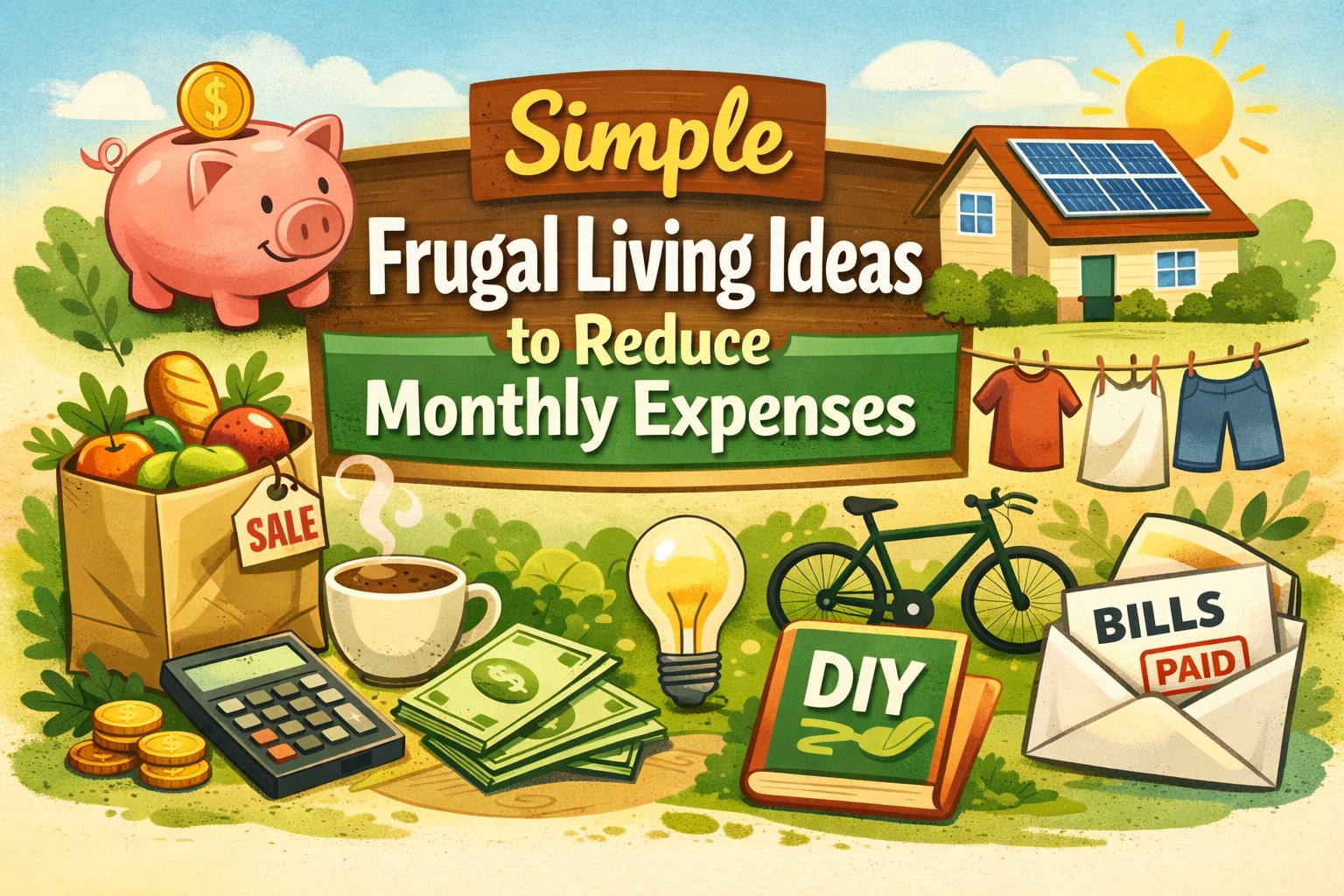 Simple Frugal Living Ideas to Reduce Monthly Expenses