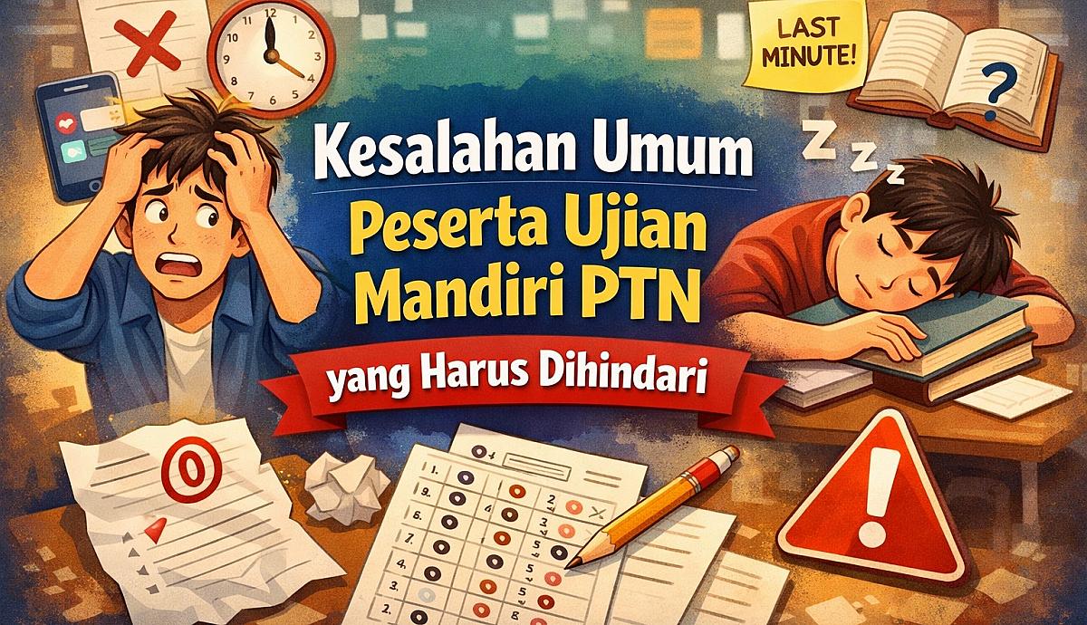 Kesalahan Umum Peserta Ujian Mandiri PTN yang Harus Dihindari