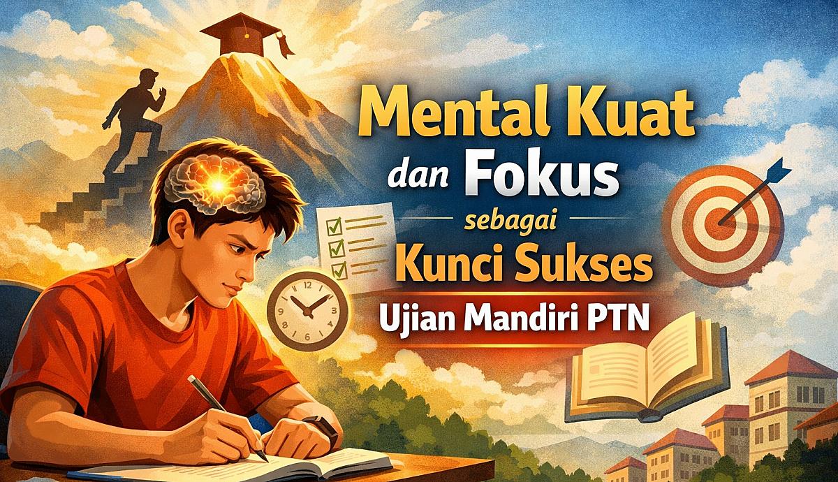 Mental Kuat dan Fokus sebagai Kunci Sukses Ujian Mandiri PTN