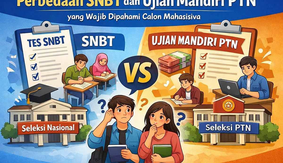 Perbedaan SNBT dan Ujian Mandiri PTN yang Wajib Dipahami Calon Mahasiswa