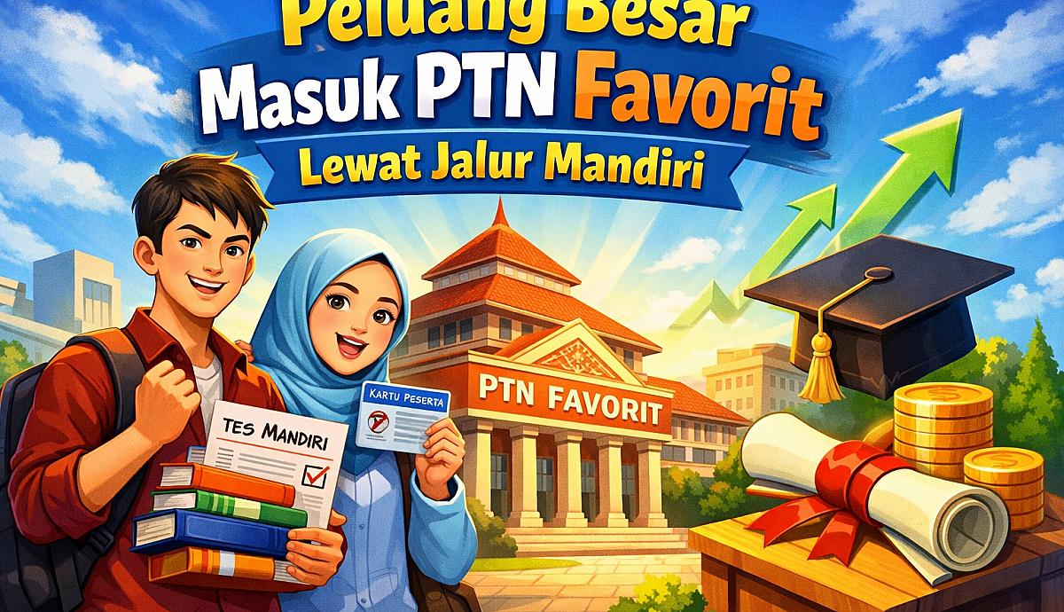 Peluang Besar Masuk PTN Favorit Lewat Jalur Mandiri