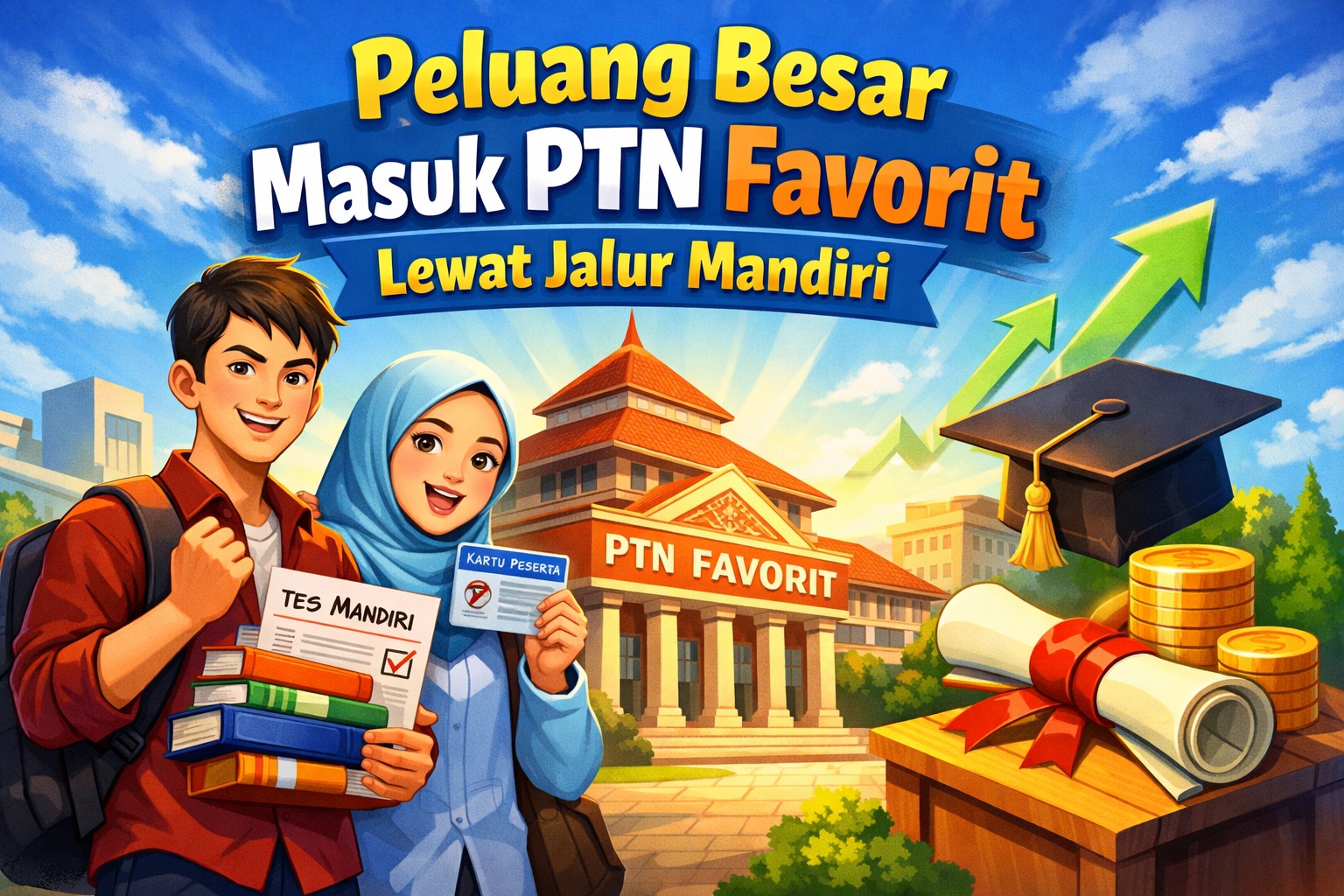Peluang Besar Masuk PTN Favorit Lewat Jalur Mandiri