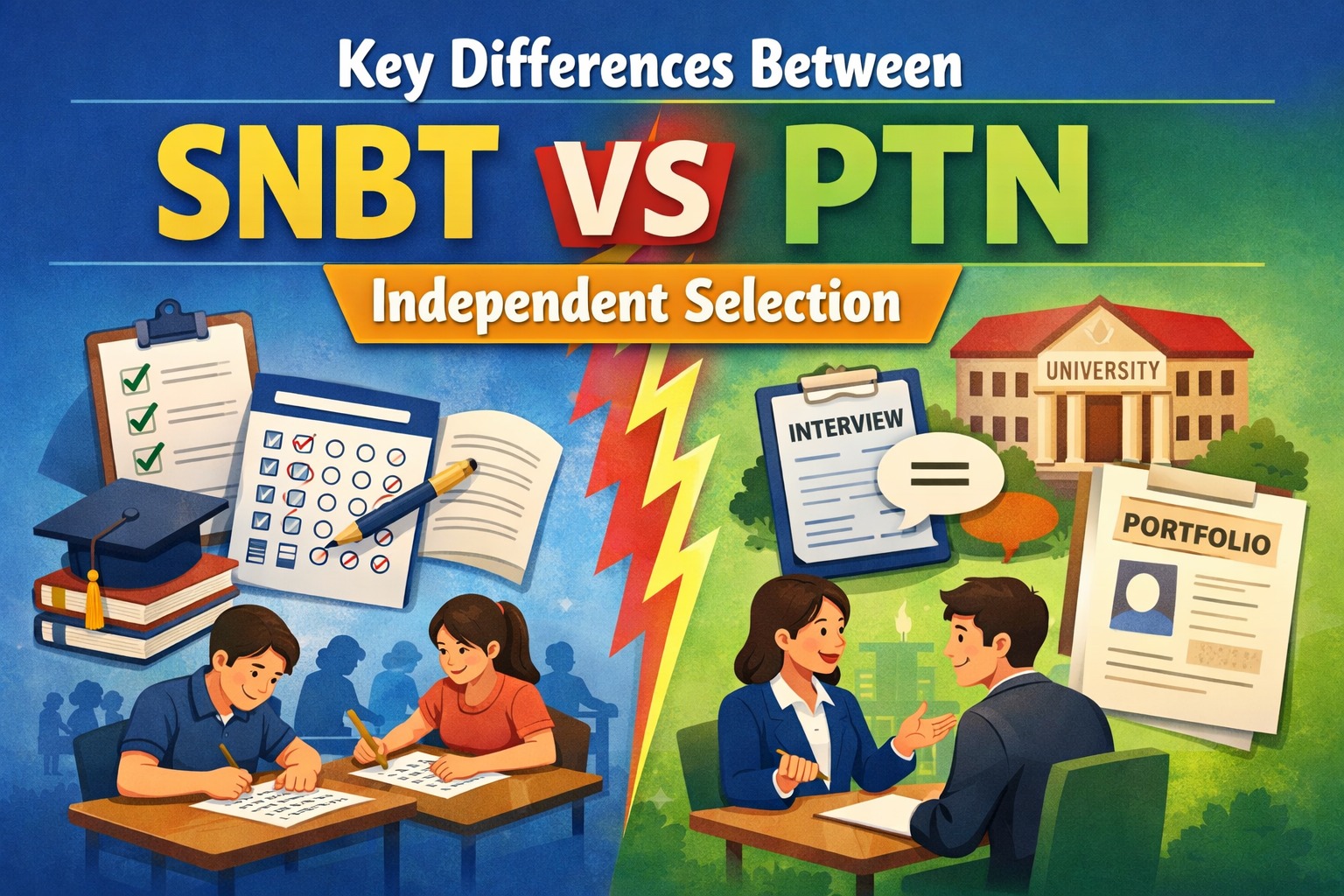 Key Differences Between SNBT and PTN Independent Selection