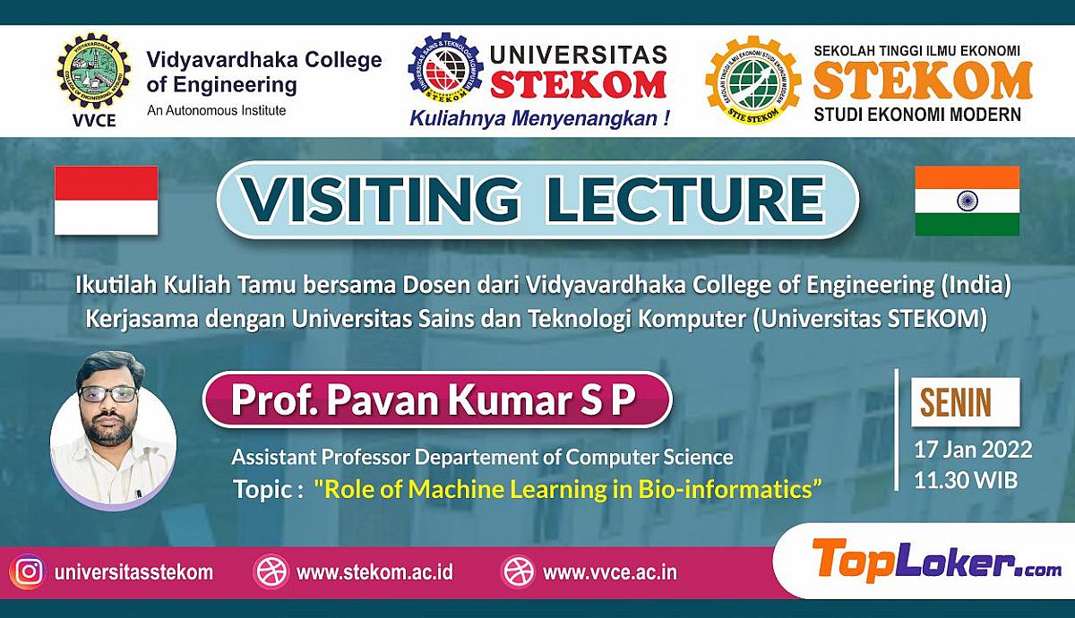 VISITING LECTURE ''Role of Machine Learning in Bio-Informatics''