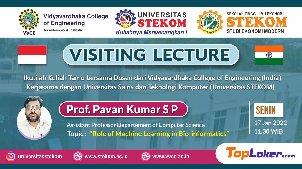 VISITING LECTURE ''Role of Machine Learning in Bio-Informatics''